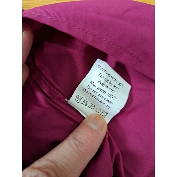 Lars Amadeus Purple Fuschia Shirt Button Up Short Sleeves Men's Small NWT - Picture 7 of 11